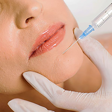 Image of patient being treated with Sculptra®